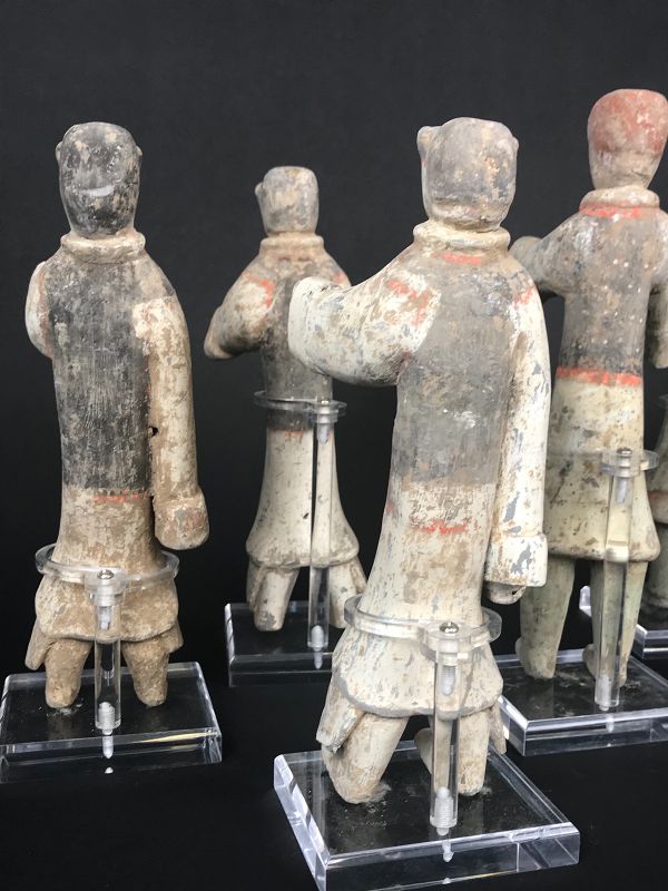 Group of 11 warriors Han Dynasty (206BC-220AD). TL-tested