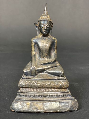 Silver Buddha, Burma, 18th/19th century.