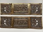 Straits or ‘Peranakan’ gilt silver pillow ends