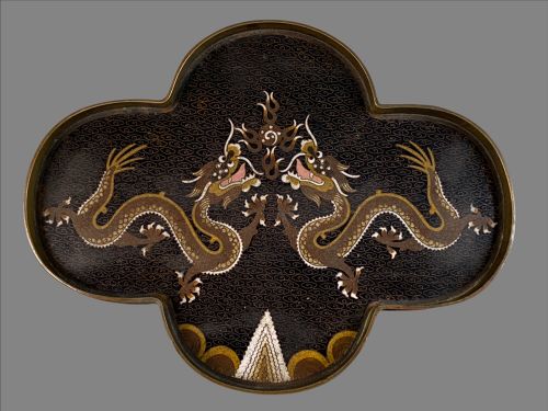 Cloisonné Opium Tray Late Qing