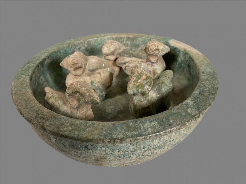 Pottery Goat Stye - China - Han Dynasty