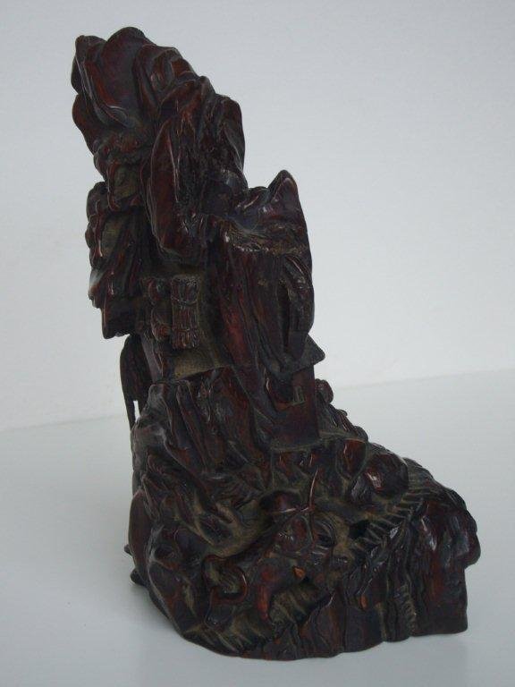 Extremely Rare Huanghuali Carved Scholar's Rock