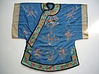 Chinese Embroidered Silk Robe