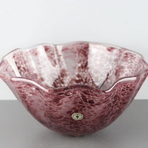 Japanese Glass Vase by Iwata-Glass