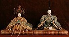 Set of Edo Period Emperor and Empress Dolls