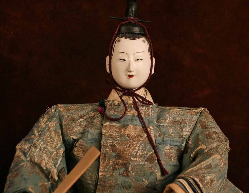 Set of Edo Period Emperor and Empress Dolls