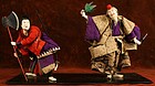 Late Edo Period Takeda Ningyo of Benkie and Yoshitsune