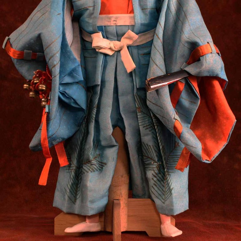 Japanese Bunraku Puppet of a Sambaso Dancer