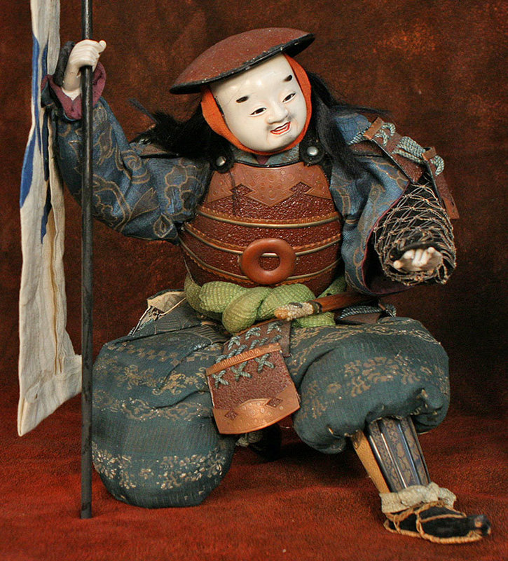 Edo Period Ningyo of Takenouchi no Sukune and Attendant