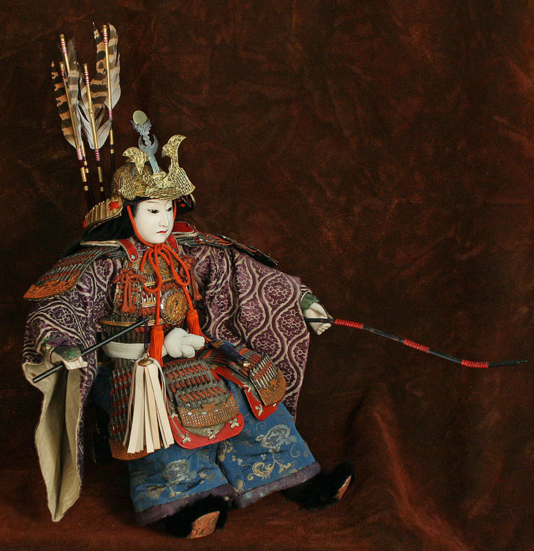 Rare Edo Period Musha Ningyo of Minamoto no Yoshitsune