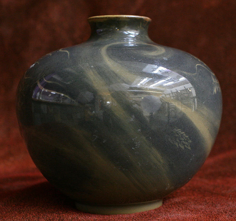 Meiji Period Koransha Porcelain Dragon Vase