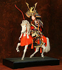 Japanese Doll of a Samurai on a Horse