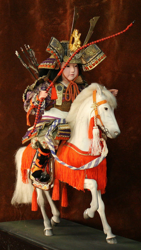 Japanese Doll of a Samurai on a Horse