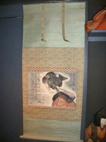 19th Century Bunraku Puppet and Painting of Osome