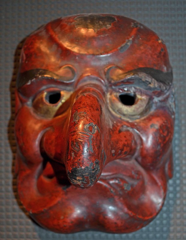 Rare Edo Period Kyogen Theater Comic Mask
