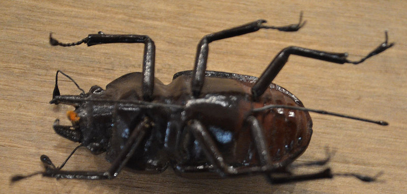 Fine Japanese Okimono of an Articulated Bronze Beetle