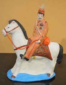 Clay Sino-Japanese War General on a White Horse