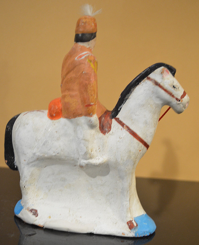 Clay Sino-Japanese War General on a White Horse