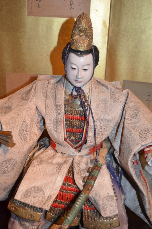 Japanese Meiji Period Musha Ningyo Doll of Emperor Ojin