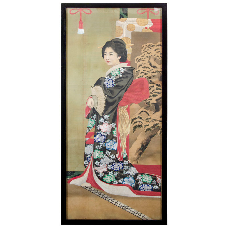 Set of Six Japanese Meiji Dynasty Imperial Portraits