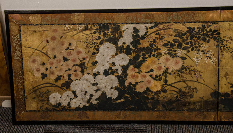 Very Rare Momoyama Period Masterpiece Japanese Screen