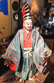 19th Century Fine Bunraku Puppet of a Sambaso Dancer