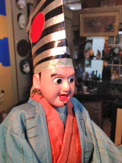 19th Century Fine Bunraku Puppet of a Sambaso Dancer