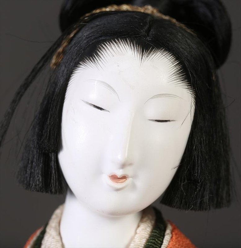 Japanese Standing Female Isho Ningyo of a Bijin, Meiji Period