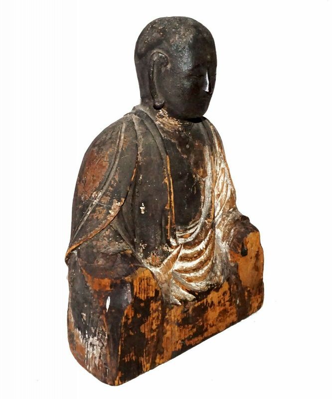 Very Rare and Sublime Japanese Heian Period Jizo Bosatsu Sculpture