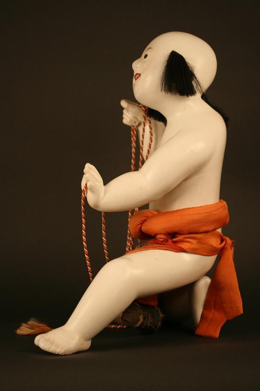 Large and Very Expressive Ningyo, Japanese Sumo Doll