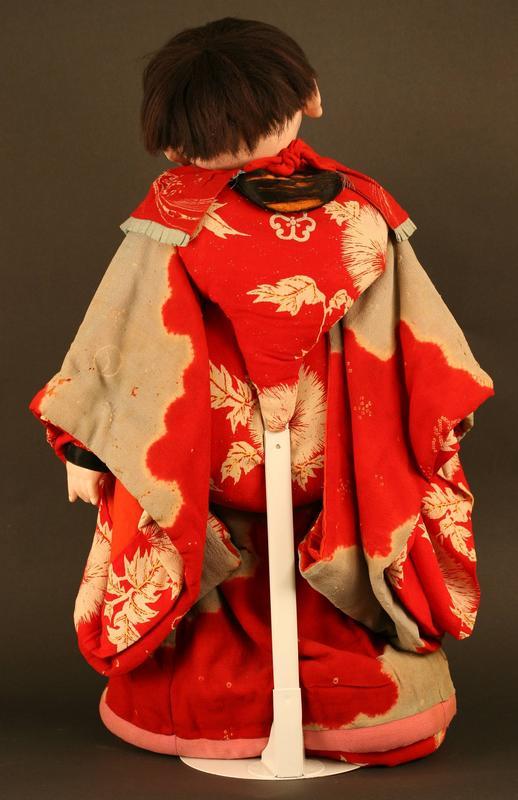 Tall, Early 19th Century Ningyo, Japanese Hugging Doll