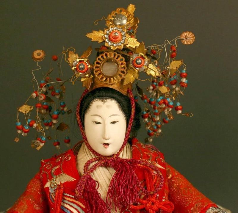 Beautiful Meiji Period Japanese Empress Girls Day Doll
