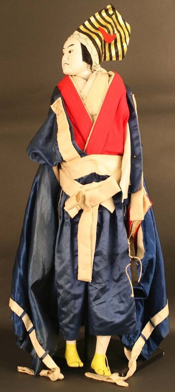 Fine 19th Century Bunraku Puppet of a Sambaso Dancer