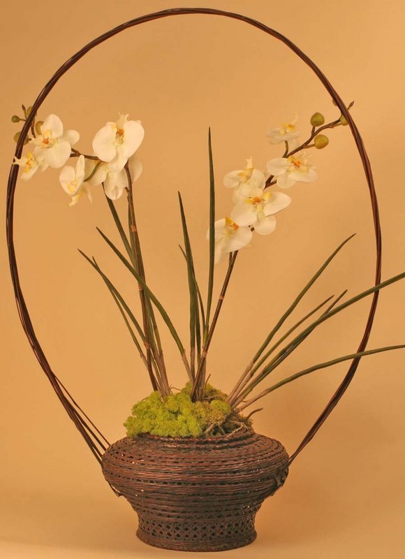 Very Fine, Monumental Edo Period Ikebana Basket