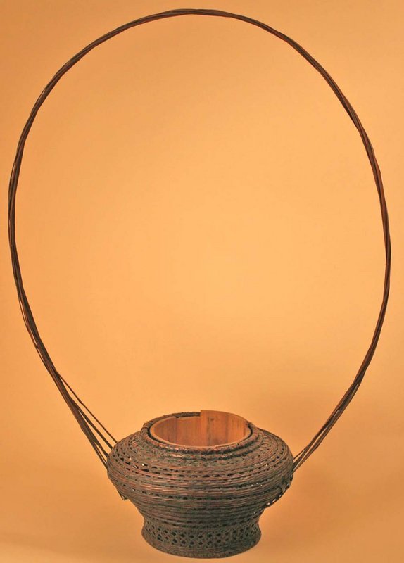 Very Fine, Monumental Edo Period Ikebana Basket