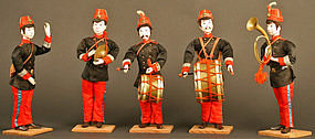 Extremely Rare Russo-Japanese War Musicians,Set of Five