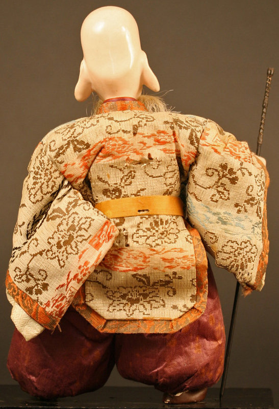 19th Century Fukurokuju, Japanese God of Wisdom Doll