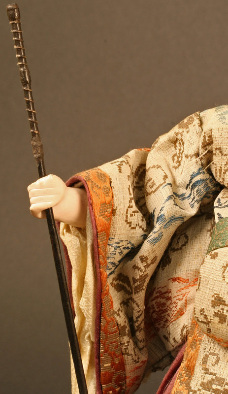19th Century Fukurokuju, Japanese God of Wisdom Doll