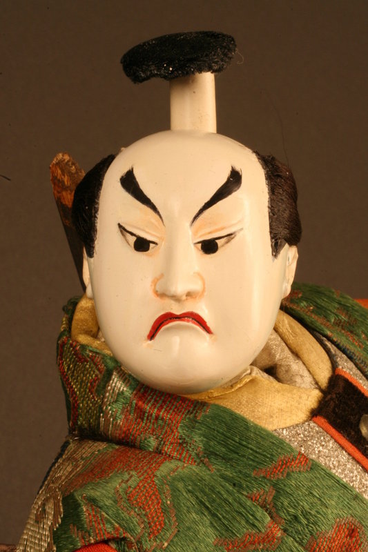 Edo Period Takeda Ningyo Portraying a Young Samurai