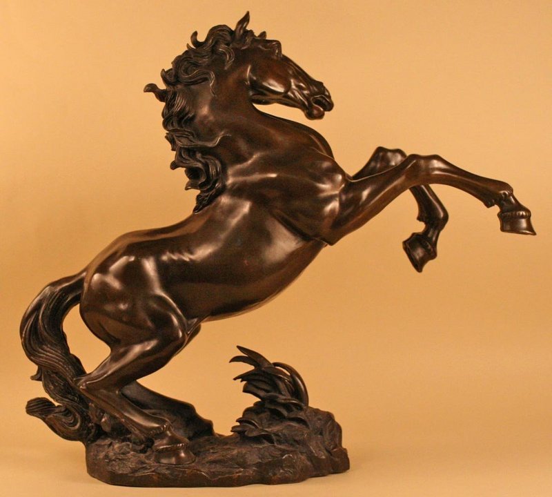 Spectacular Japanese Bronze Horse, Meiji Period