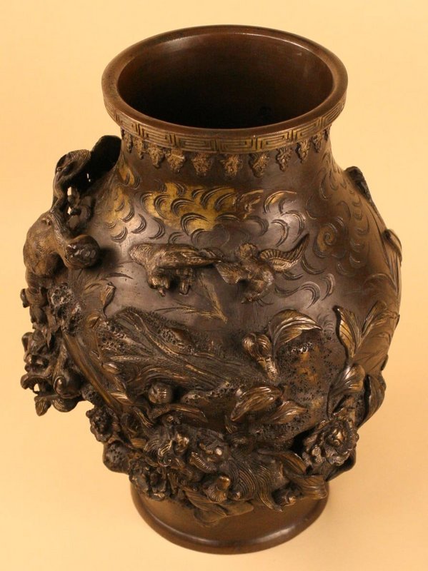 Extraordinary Japanese Antique Bronze Vessel,Edo Period