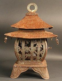 Very Rare Double Roofed Water Viewing Lantern