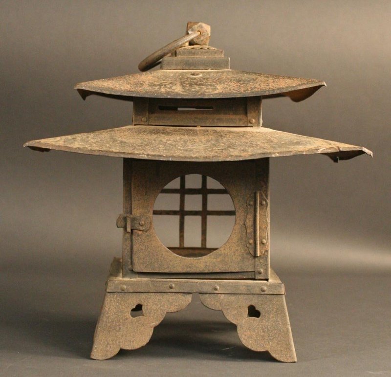 Very Rare Double Roofed Winter Viewing Lantern