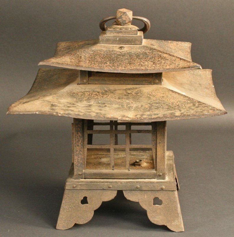 Very Rare Double Roofed Winter Viewing Lantern