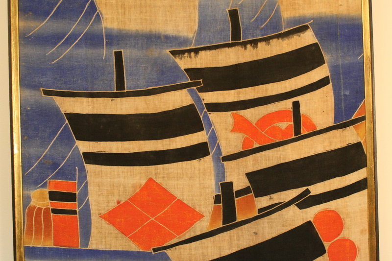 Antique Linen Banner Commemorating the Kawanakajima War