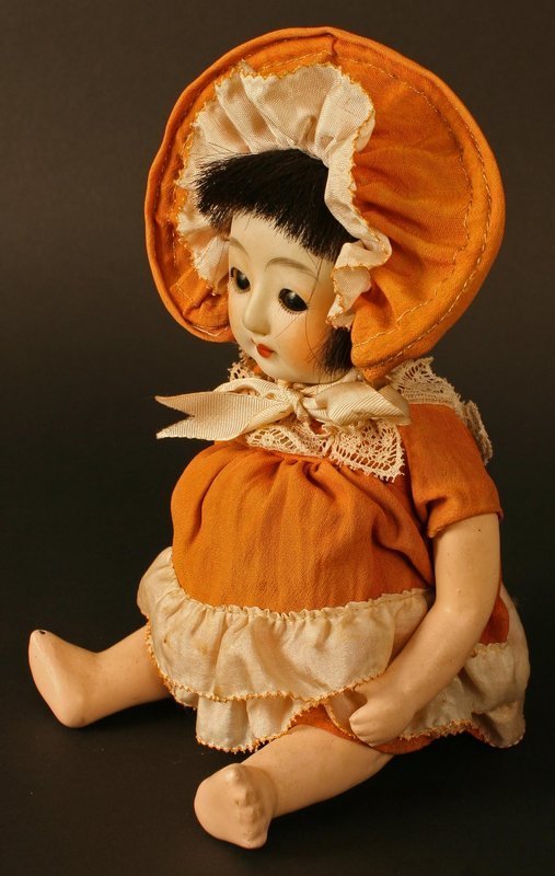 Sakura Porcelain Head Doll of an American Baby Girl