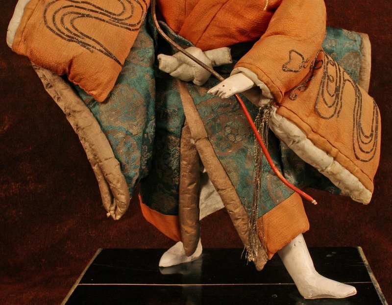 Very Rare 18th Century Isho Ningyo of an Archer