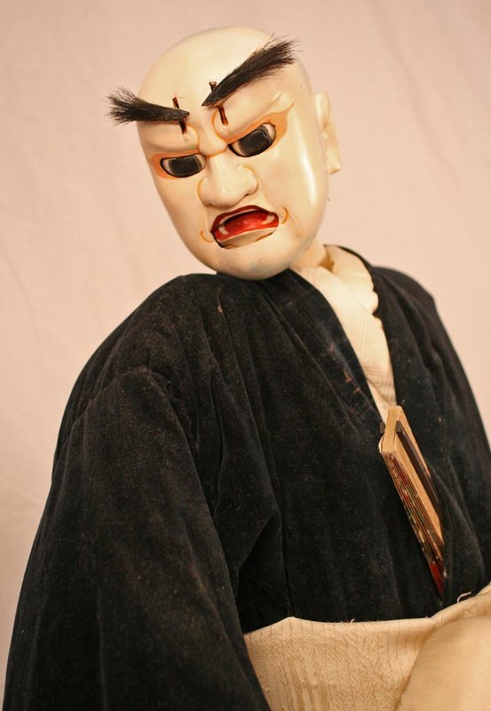 Very Fine and Rare Large Edo Period Bunraku Puppet