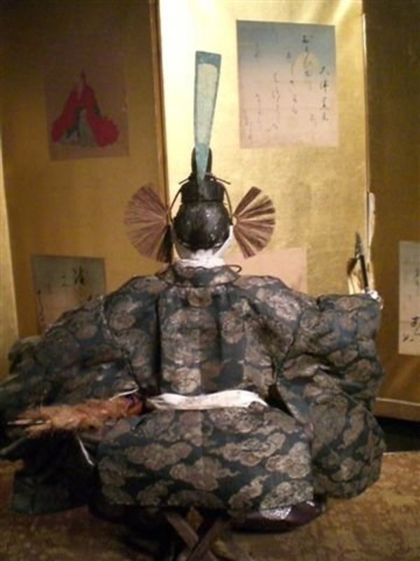 Minamoto no Yoshitsune Musha Ningyo in Court Attire