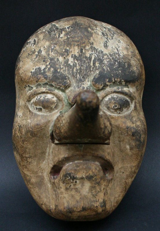 Edo Period Tengu Mask with Handle on Back